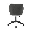 Simple Relax Synthetic Leather Upholstered Adjustable Office Chair in Vintage Gray - 4 of 4
