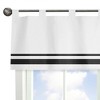 Sweet Jojo Designs Window Valance Treatment 54in. Hotel White and Black - 4 of 4