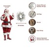 King of Christmas 24" Artificial Flocked Christmas Wreath, Queen Flock Xmas Wreaths for Front Door - 2 of 4
