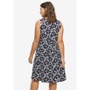 ellos Plus Size Sleeveless Knit Fit And Flare Knit Dress - 4 of 4