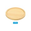 Unique Bargains Indoor Round Bamboo Planter Saucer Drip Tray Plant Drainage Trays 4.33'' OD - image 3 of 4