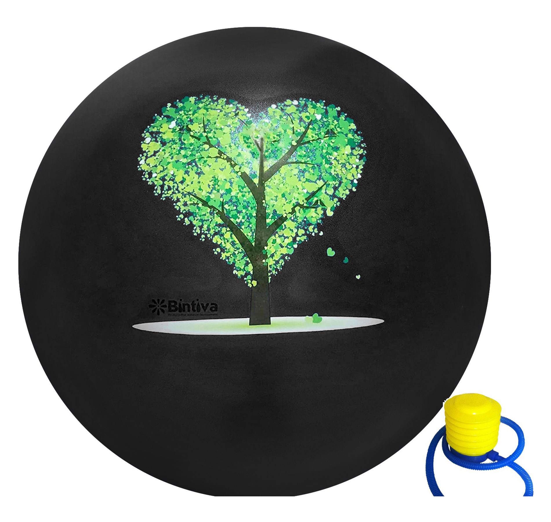 Bintiva Exercise Ball with Stabilizing Sand, 65cm, Black