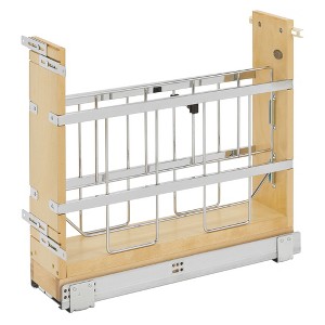 Rev-A-Shelf 447-BCSC-5C Wide Pull-Out Foil, Wrap, Sheet, and Tray Divider Cabinet Organizer for Kitchen Base Cabinets with Soft-Close Slides - 1 of 4