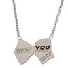 Jojo Siwa Stainless Steel Enamel Bow Necklace, 16 + 2'' - 2 of 4