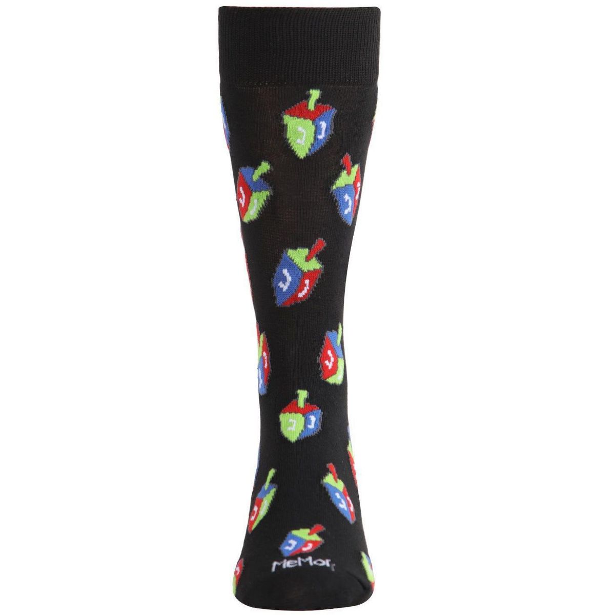 Memoi Men's Colorful Hanukkah Dreidel Novelty Crew Socks - thumbnail 2