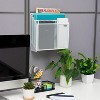 Mind Reader 3-Pocket Metal Wall Mounted Vertical Wall File Storage Desktop Organizer White - 2 of 4