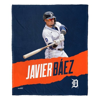 50x60 MLB Detroit Tigers Javier Baez Silk Touch Throw Blanket