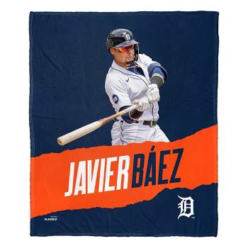 50"x60" MLB Detroit Tigers 23 Javier Baez Silk Touch Throw Blanket