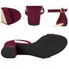 Perphy Women's Buckle Closure Ankle Strap Open Toe Block Heels Sandals - 4 of 4