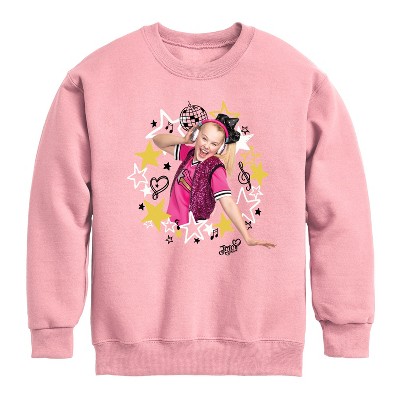JoJo Siwa Jojo Start Wreath Graphic Long Sleeve Fleece Sweatshirt - Mauve - 2T