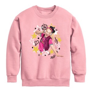 JoJo Siwa Jojo Start Wreath Graphic Long Sleeve Fleece Sweatshirt - Mauve - 2T - 1 of 2