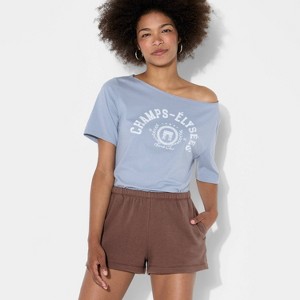 Women's High-Rise Fleece Shorts - Wild Fable™ - 1 of 3