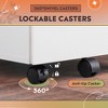 GALAXHERO 3 Drawer Rolling File Cabinet with Lock, Wood Under Desk Filing Cabinet fits - 3 of 4