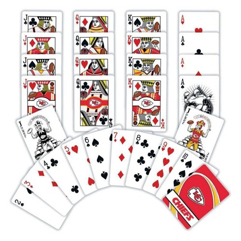 Nfl Kansas City Chiefs Playing Cards Game 2 Pc : Target