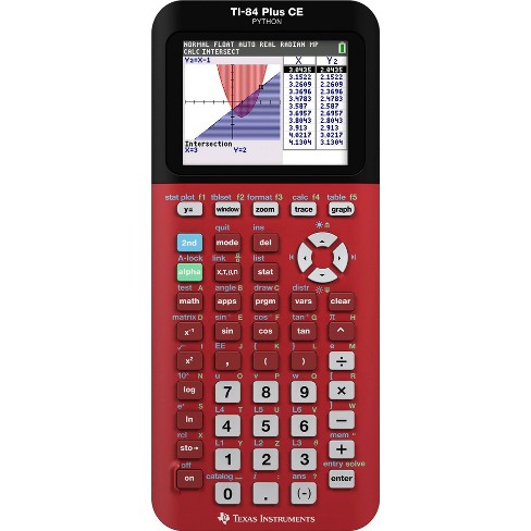 Texas Instruments 84 Plus CE Graphing Calculator - Radical Red