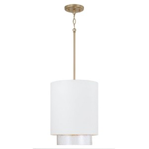 Capital Lighting Weller 1 - Light Pendant in  Matte Brass/White - 1 of 1