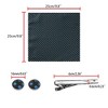 Allegra K Men's Polka Dots Business Wedding Pocket Square Clip Cufflinks Necktie Sets - 3 of 4