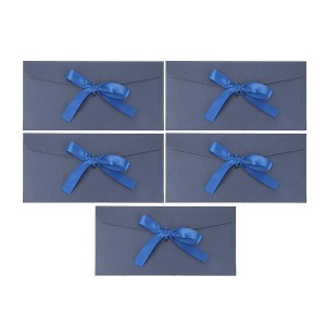 Unique Bargains Bow Tie Design Invitation Envelopes for Greeting Cards Wedding Birthday Christmas 5 Pcs - 1 of 4