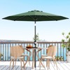9Ft UV Resistant Patio Umbrella, 8 Sturdy Ribs Outdoor Table Umbrella with Easy Push Button Tilt, Market Umbrella for Pool, Yard & Garden - 2 of 4