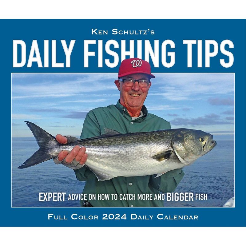Willow Creek Press 2024 Daily Desk Calendar 5.2&#34;x6.2&#34; Ken Schultz&#39;s Daily Fishing Tips, 5 of 6