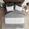 Gulches 3 Piece Cotton Comforter Set with Chenille Tufting, Gray King/Cal King - Farmhouse-Style Bedding for Cozy, Stylish Bedrooms - 2 of 4