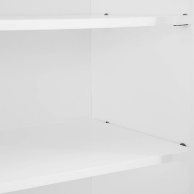 White Beadboard Pantry with Adjustable Shelves