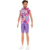 Barbie Fashionistas Ken Doll #227 – Totally Hair-Inspired Look with Long Brunette Hair, 65th Anniversary Edition - 3 of 4