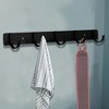 Unique Bargains Bathrooms Coat Rack Wall Hooks for Hanging Hat Rack Towel - 2 of 4