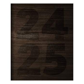 TF Publishing July 2024-June 2025  Monthly Planner 8"x6.5" Walnut Wood
