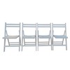 Aghana Digitals 4-Pack White Solid Wood Slatted Folding Chairs - Lightweight, Space-Saving, 220LBS - 4 of 4
