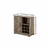 NicBex 39.37"/31.5" Farmhouse Sideboard,Kitchen Storage Cabinets with Drawers and Storage Shelves,Gray/Espresso - 3 of 4