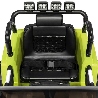 Green 12V Kids Ride-On Truck with Remote Control and LED Lights