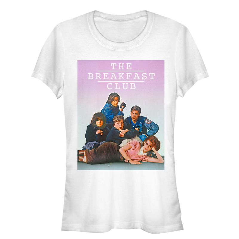 Juniors Womens The Breakfast Club Iconic Detention Pose T-Shirt, 1 of 4