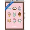 Trends International Pusheen: Ice Cream - The Good Stuff Grid Framed Wall Poster Prints - 3 of 4