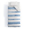 Deny Designs Kelly Haines Blue Watercolor Stripes Twin/Twin XL Comforter and Sham Set (2-3pc Set) - 2 of 4