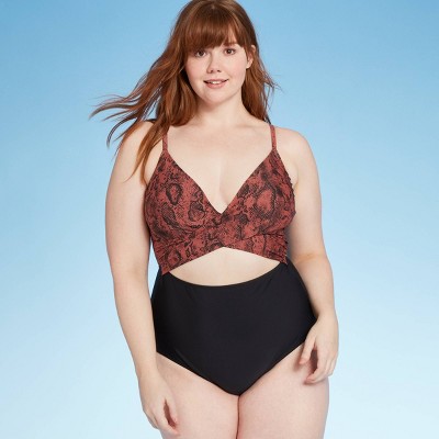 wrap front swimsuit