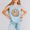 Simply Sage Market S.W.Smiley Groovy Floral Outline Garment Dyed Tank - 2 of 3