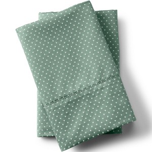 Lands' End 700 Thread Count Luxe Sateen Cotton No Iron Pillowcases - 1 of 3