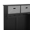 CAVINAS Hall Tree with Bench and Shoe Rack Modern Coat Rack with Top Cabinets and 6 Hooks for Foyer, Living - 4 of 4