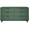 GDFStudio Biljon 55" Modern Glam Double Wide Dresser with 6 Drawers - 2 of 4