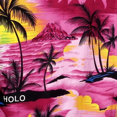 palm tree island pink