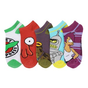 Futurama 5-Pack Womens Ankle Socks - 1 of 4