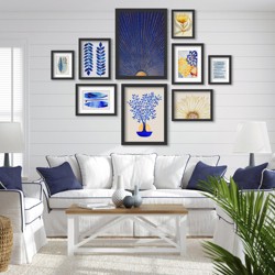 (set Of 8) Americanflat Blue Horizon Framed Gallery Wall Art Set : Target