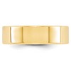 Black Bow Jewelry 6mm 14K Rose, White, or Yellow Gold Lightweight Flat Standard Fit Band - 2 of 4
