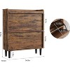 Shoe Cabinet for Entryway, Hidden Shoe Organizer Flip Drawers, Freestanding Wooden Storage Cabinet for Hallway - 2 of 4