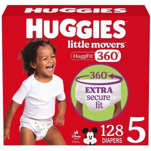 Huggies Little Movers HuggFit 360 Diapers - 1 of 4