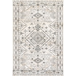 Nuloom Malena Bordered Pet Friendly Machine Washable Area Rug - 1 of 4