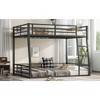 Sapphtopaz Space-Saving Metal Frame Bunk Bed for Teens/Adults, Simple Bed Frame with Guardrails for Bedroom, Kids Room, No Box Spring Needed - 4 of 4