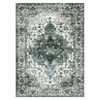 Washable Area Rug Vintage Medallion Floral Soft Rug Indoor Non Slip Low Pile Carpet for Living Room Bedroom Dining Room Home Office - 3 of 4