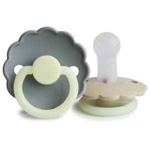FRIGG Daisy Night Silicone Pacifier 2-Pack - 1 of 4